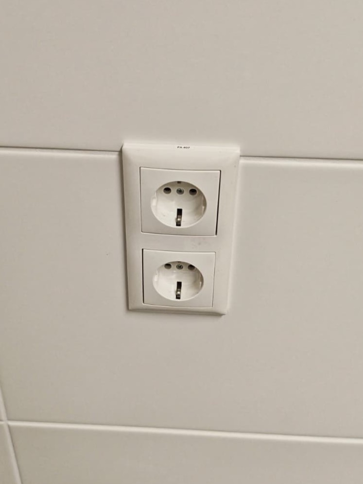 Neuinstallation – Steckdose