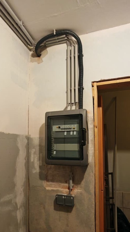 Vorbereitung Wärmepumpe – Unterverteiler